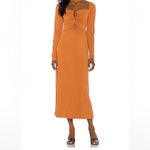 Afrm Dress Size Xs Caramel color